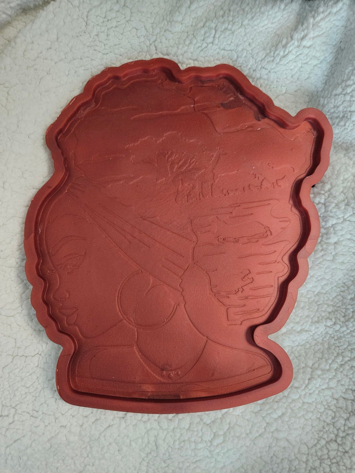 Afro Female Resin Tray
