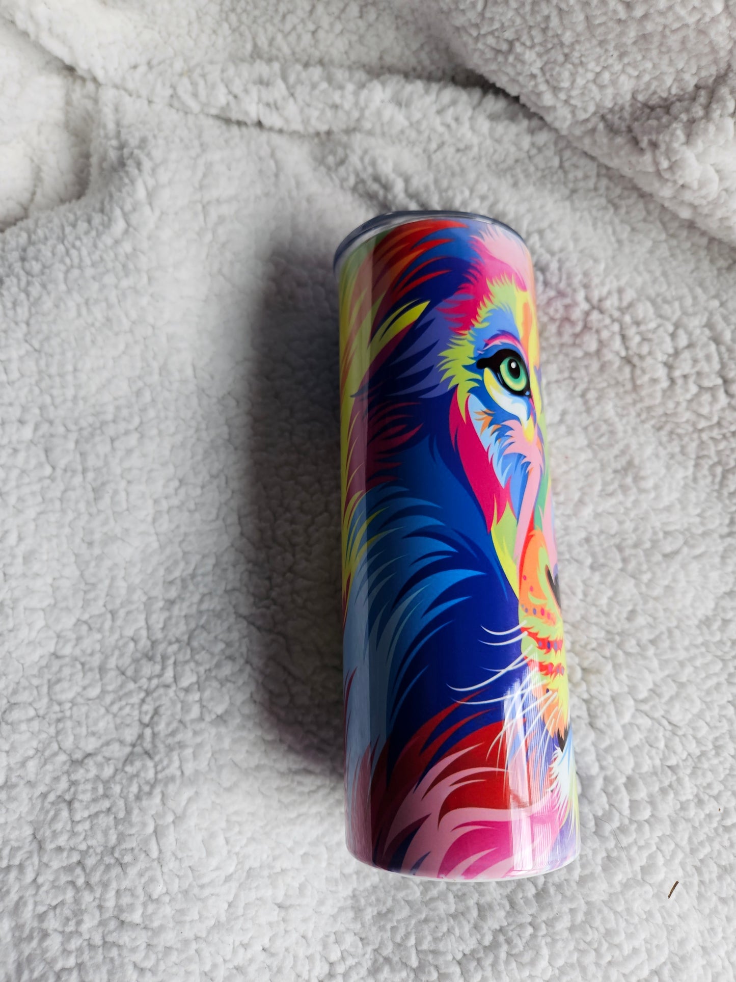 Multicolor Lion 20 oz. Skinny Tumbler