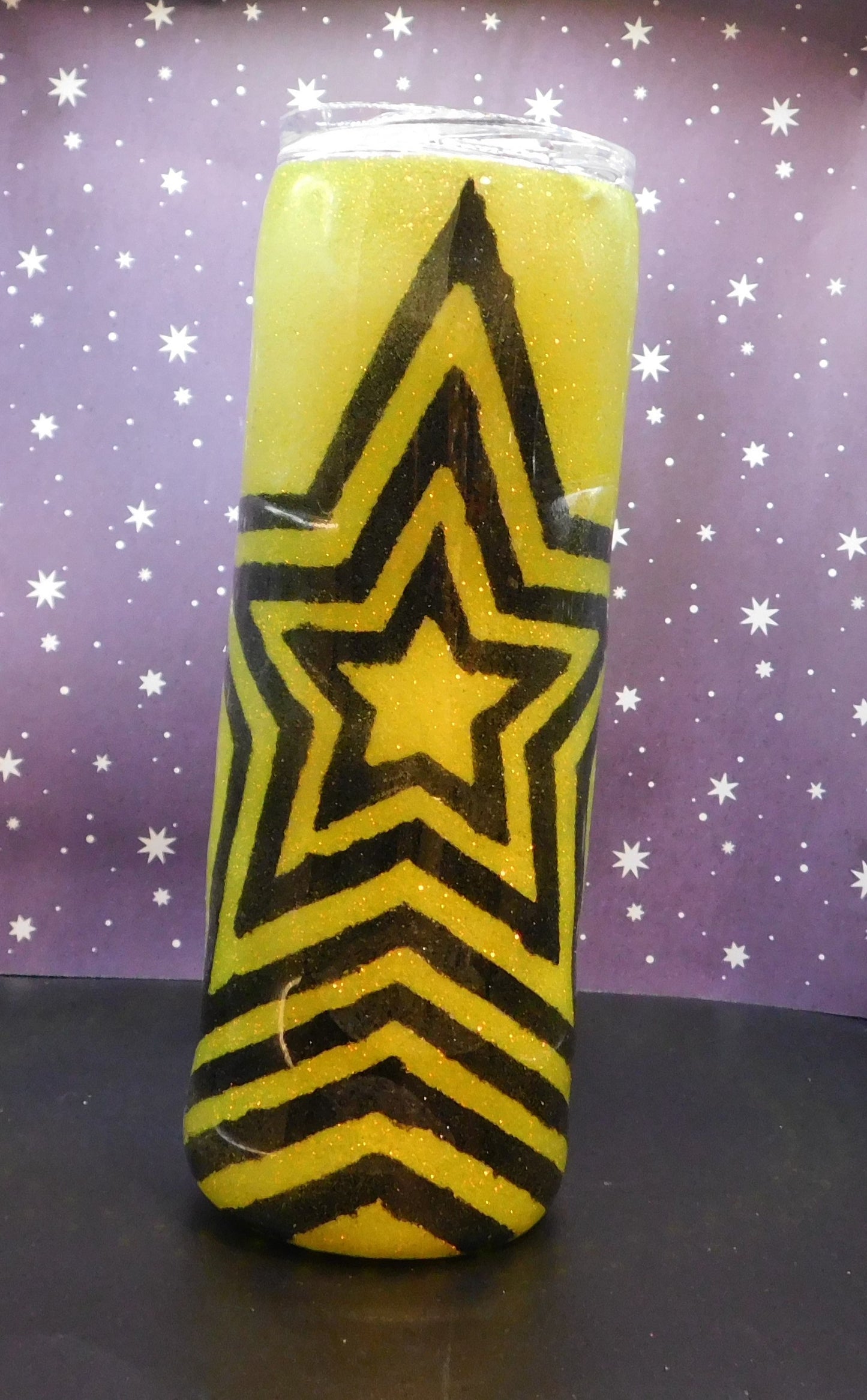 Glittered Star 20 oz. Skinny Tumbler