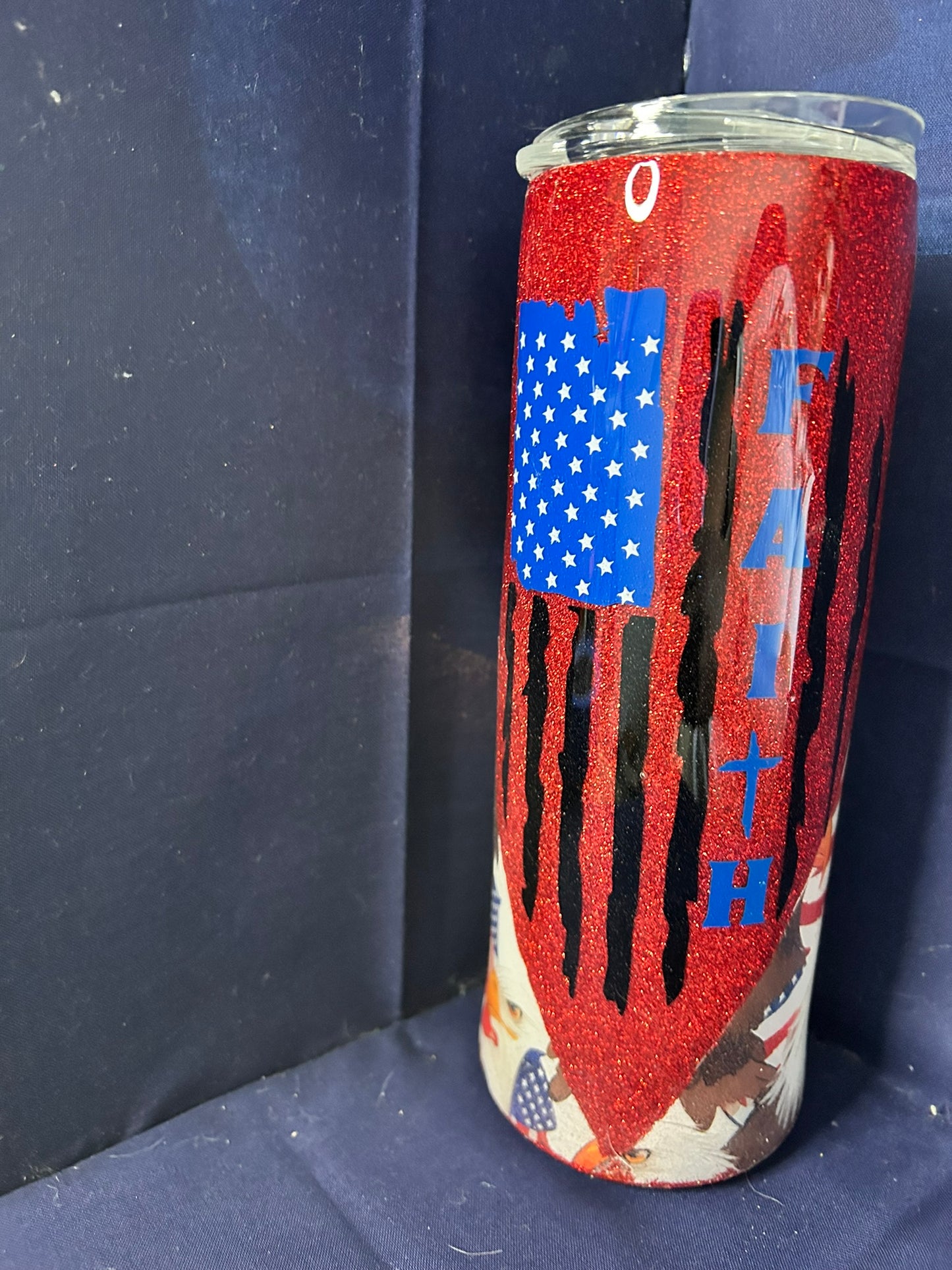 Faith Flag 20 oz. Skinny Tumbler