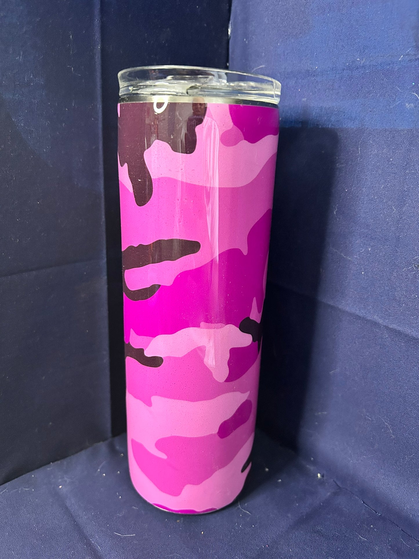 Pink Camouflage 20 oz. Skinny Tumbler
