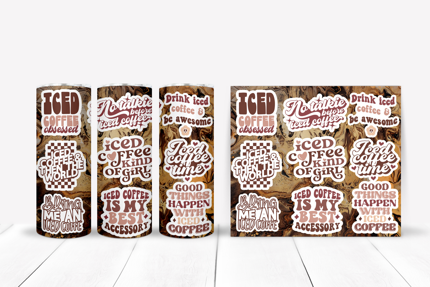 Ice Ice Coffee 20 oz. Skinny Tumbler