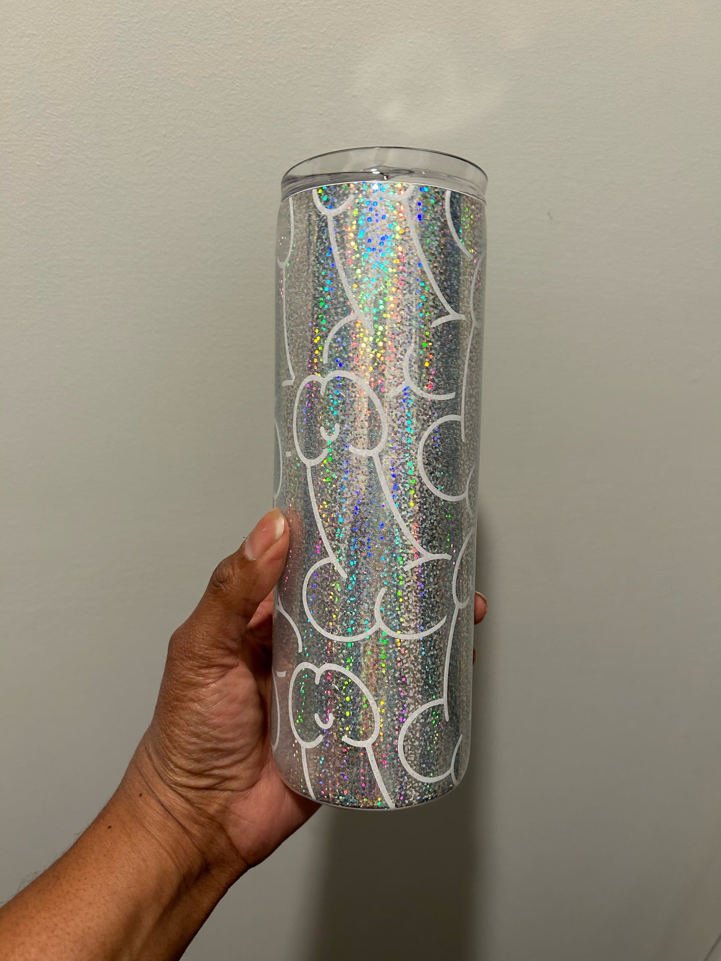 Holographic Peen 20 oz. Skinny Tumbler