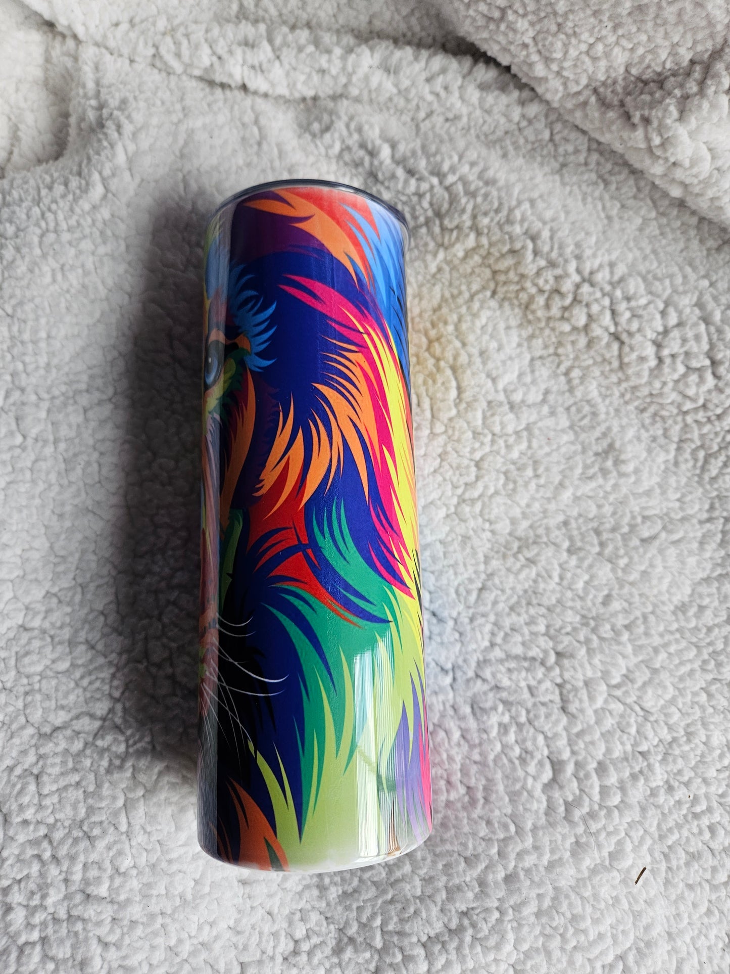 Multicolor Lion 20 oz. Skinny Tumbler