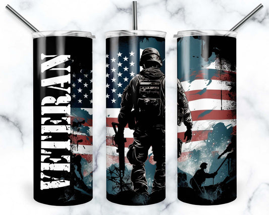 Veteran 20 oz. Skinny Tumbler