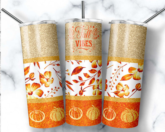 Fall Vibes 20 oz. Skinny Tumbler