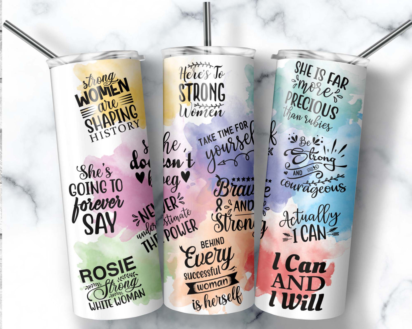 Strong Women 20 oz. Skinny Tumbler