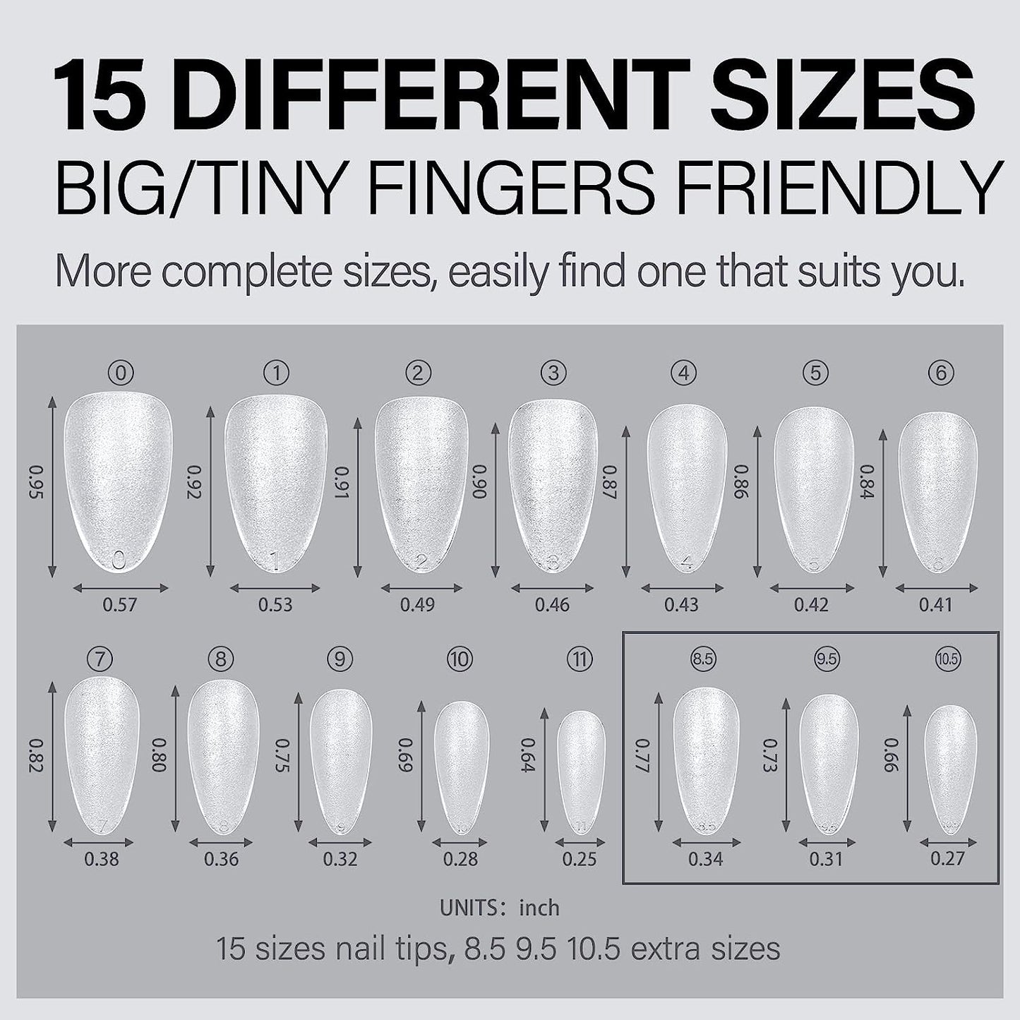 Red Glitter Almond Shaped Press-On Nails