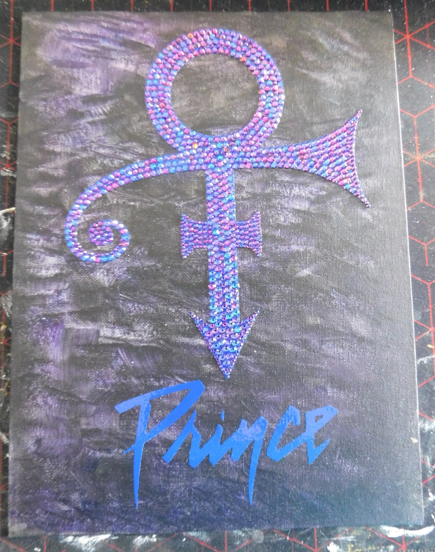 Prince Symbol Rhinestone Wall Art