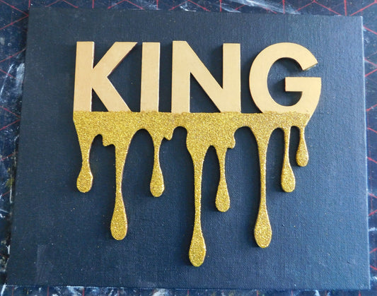 King & Queen Drip Wall Art Set