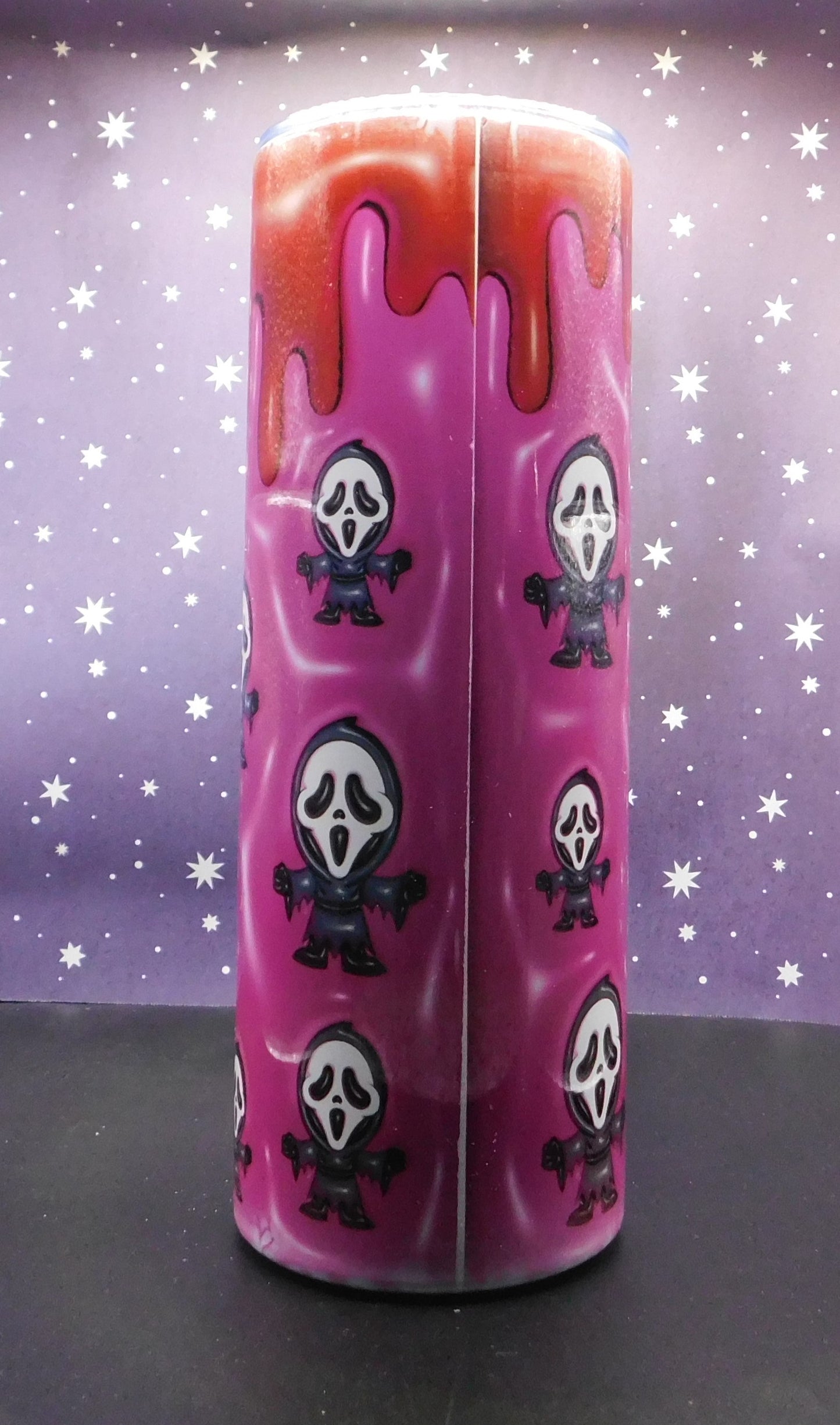 3D Puffed GhostFace Bloody Drip 20 oz. Tubmler