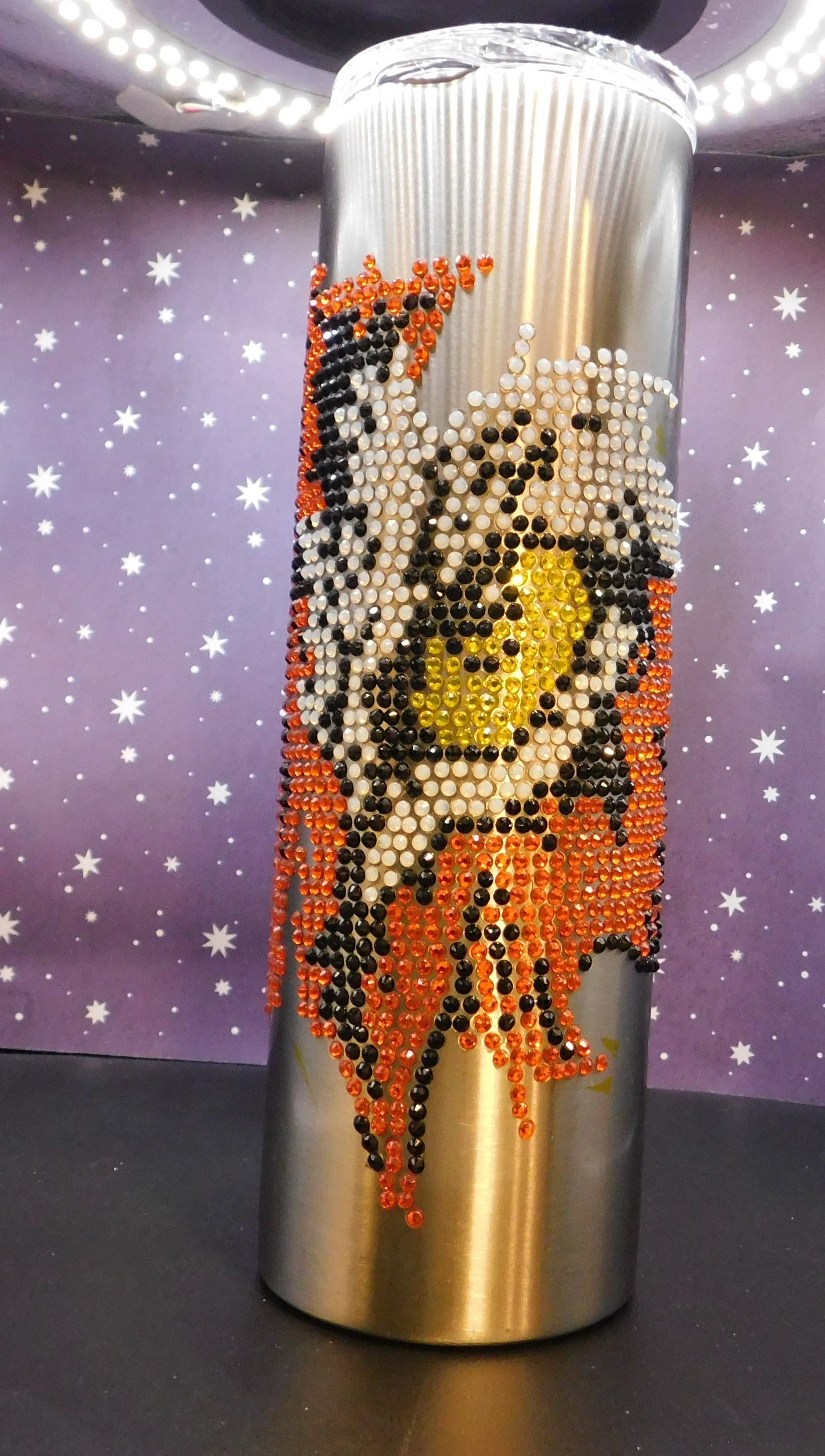 Tiger Eyes Rhinestone 30 oz. Skinny Tumbler