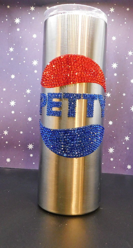 Petty Rhinestone 20 oz. Skinny Tumbler