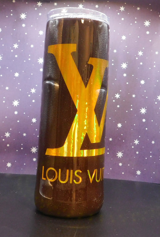 Brown & Gold 20 oz. Skinny Tumbler