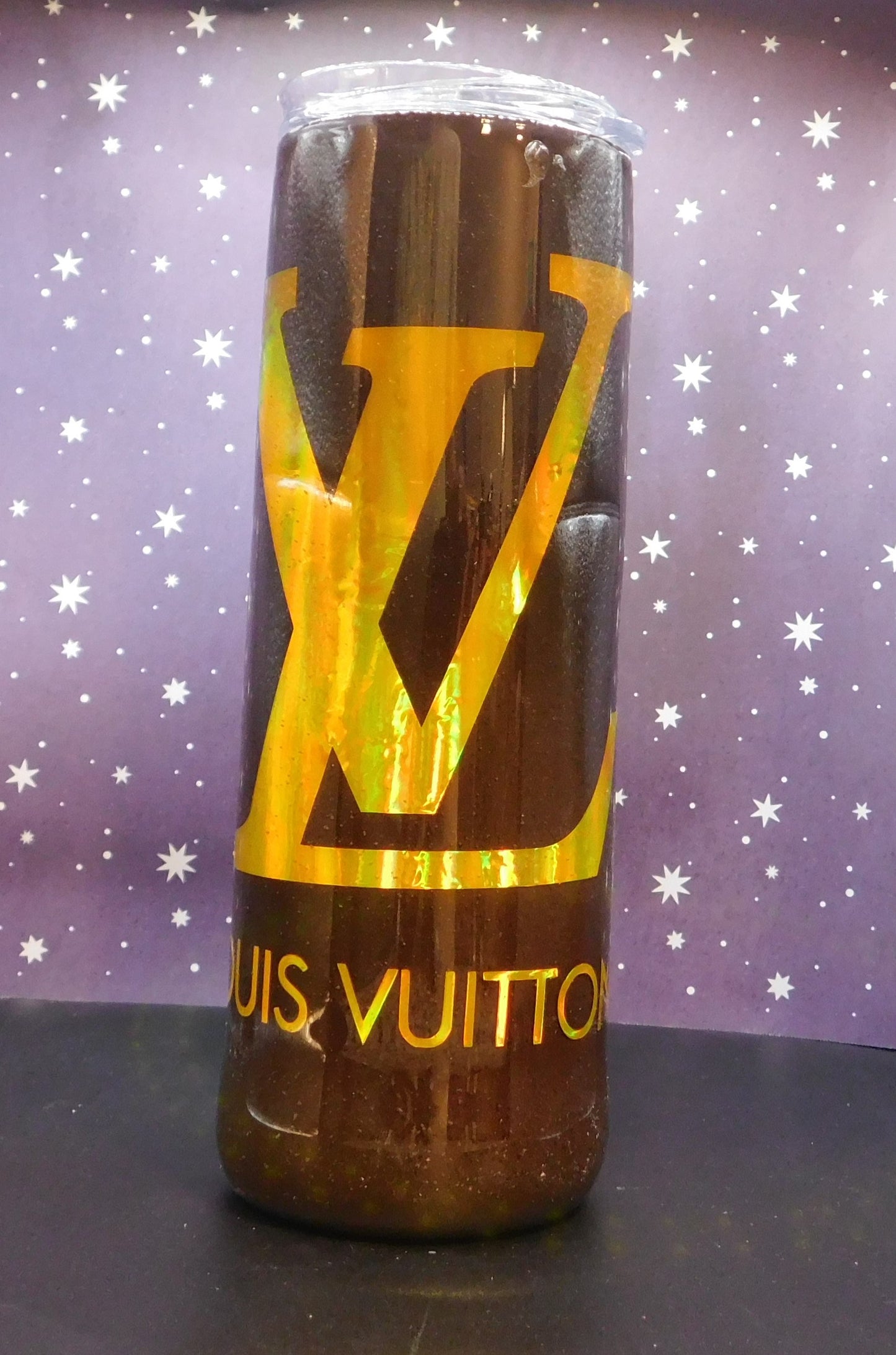 Brown & Gold 20 oz. Skinny Tumbler