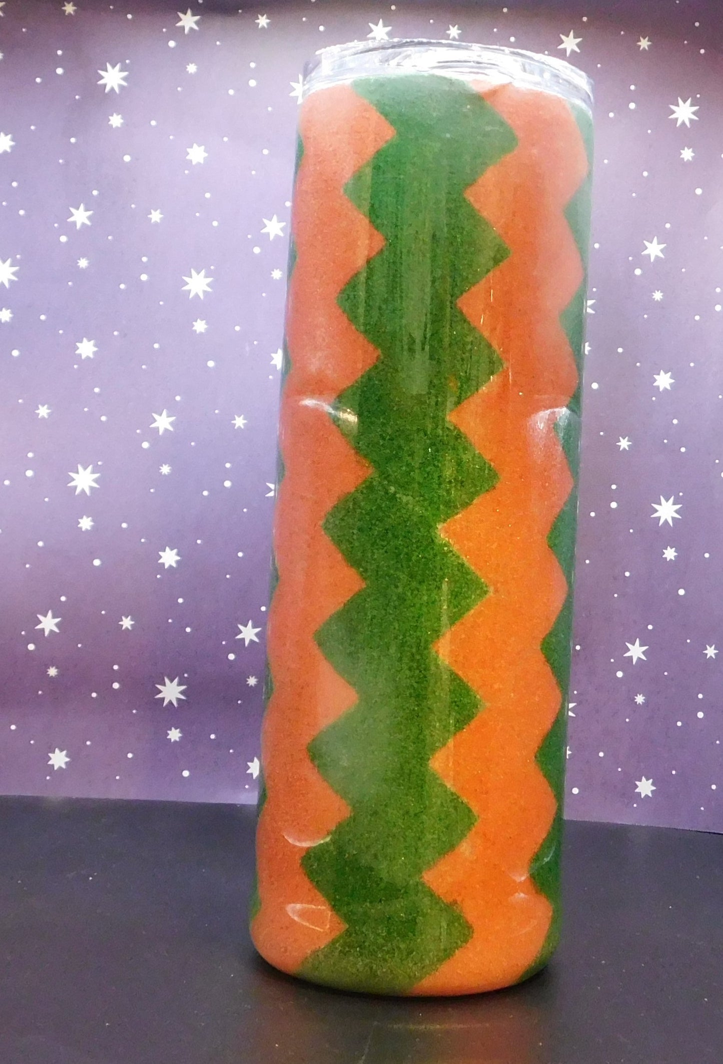 Red & Green Zig Zag 20 oz. Skinny Tumbler