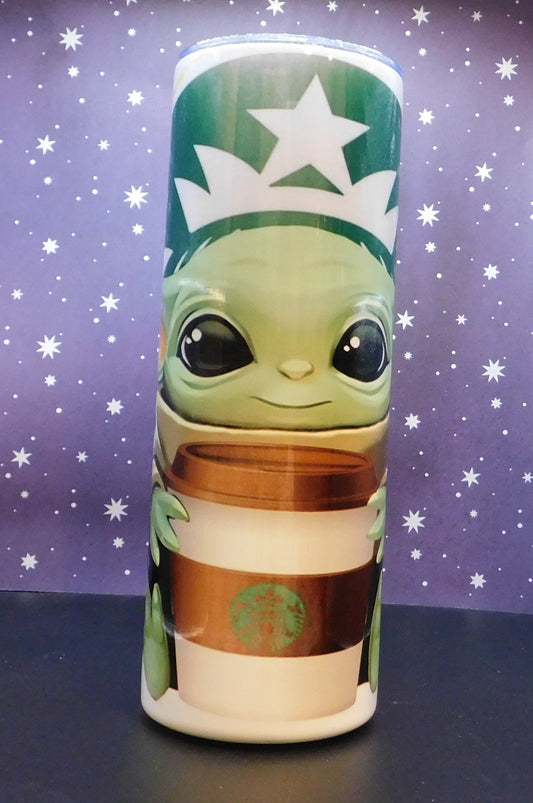 Baby Yodabucks 20 oz. Skinny Tumbler