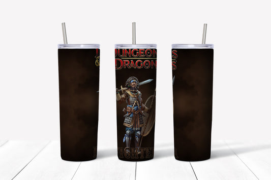 D&D - Fighter 20 oz. Skinny Tumbler
