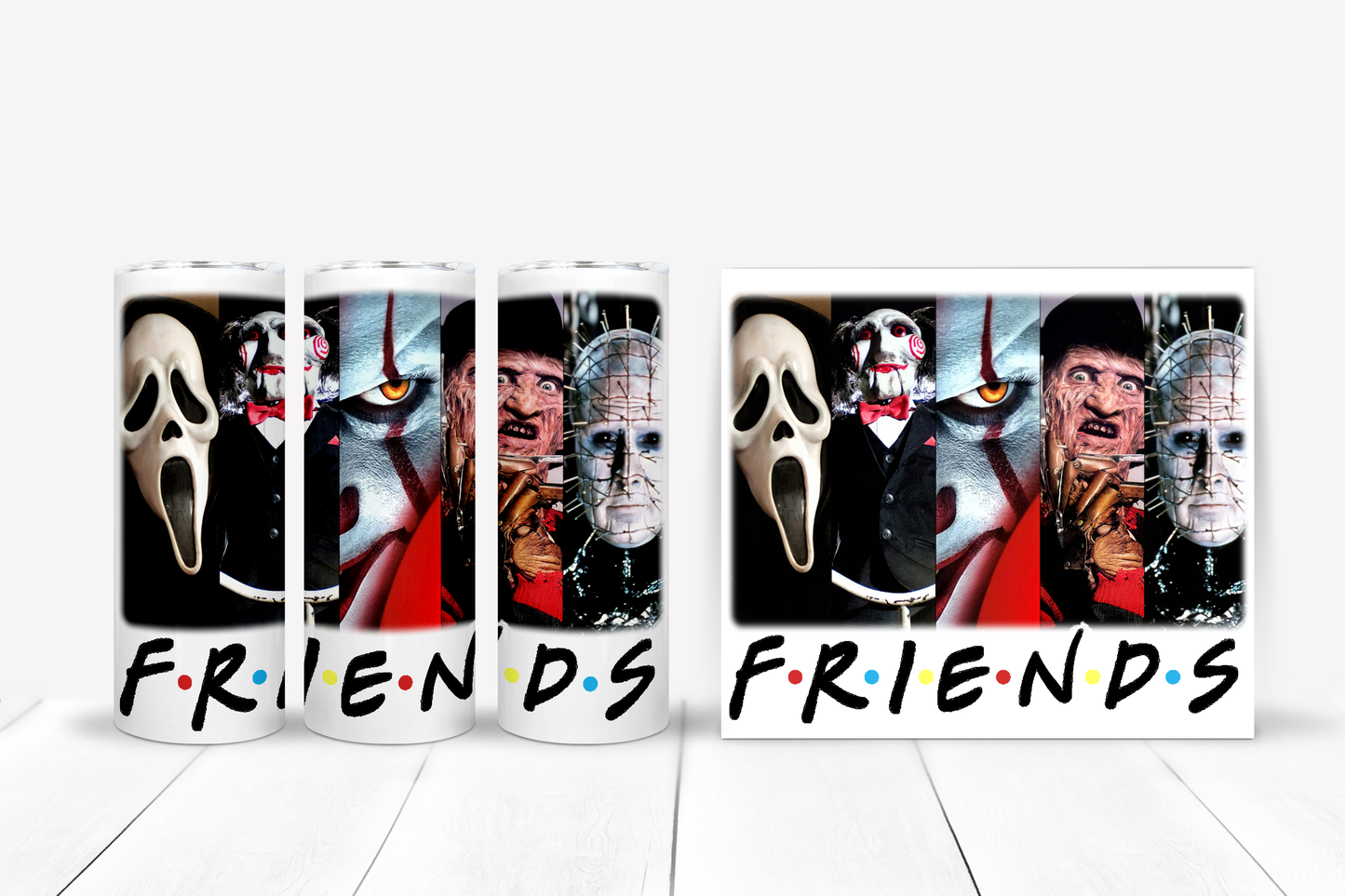 Horror Friends 20 oz. Skinny Tumbler
