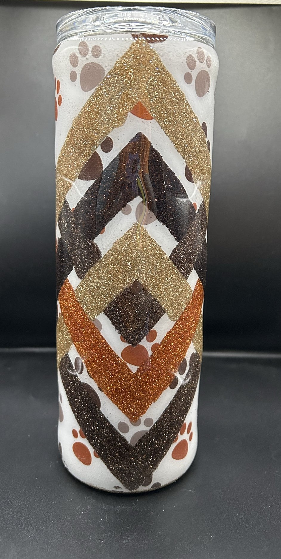 Fall Paws Basketweave 20 oz. Skinny Tumbler