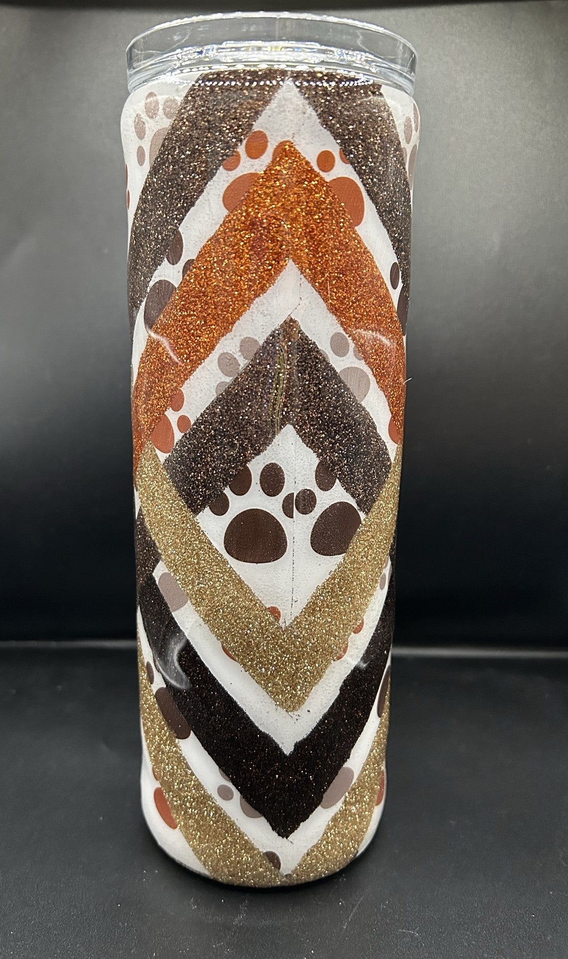 Fall Paws Basketweave 20 oz. Skinny Tumbler