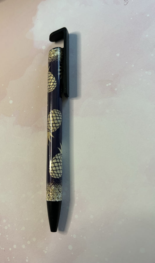 Black & Gold Pineapple Pen