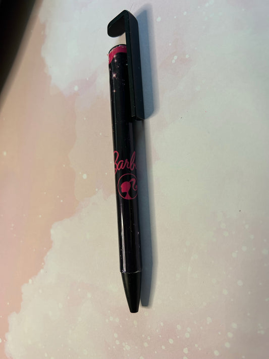 Black and Pink Barbie Pen