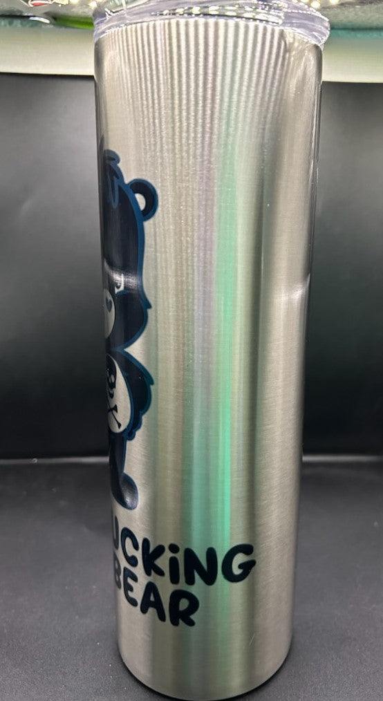 Don't F*ing Care Bear 30 oz. Skinny Tumbler