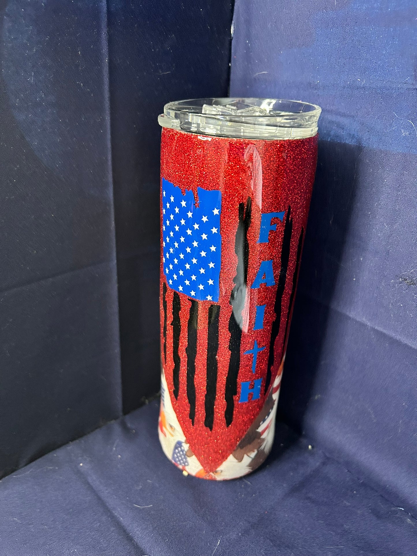 Faith Flag 20 oz. Skinny Tumbler