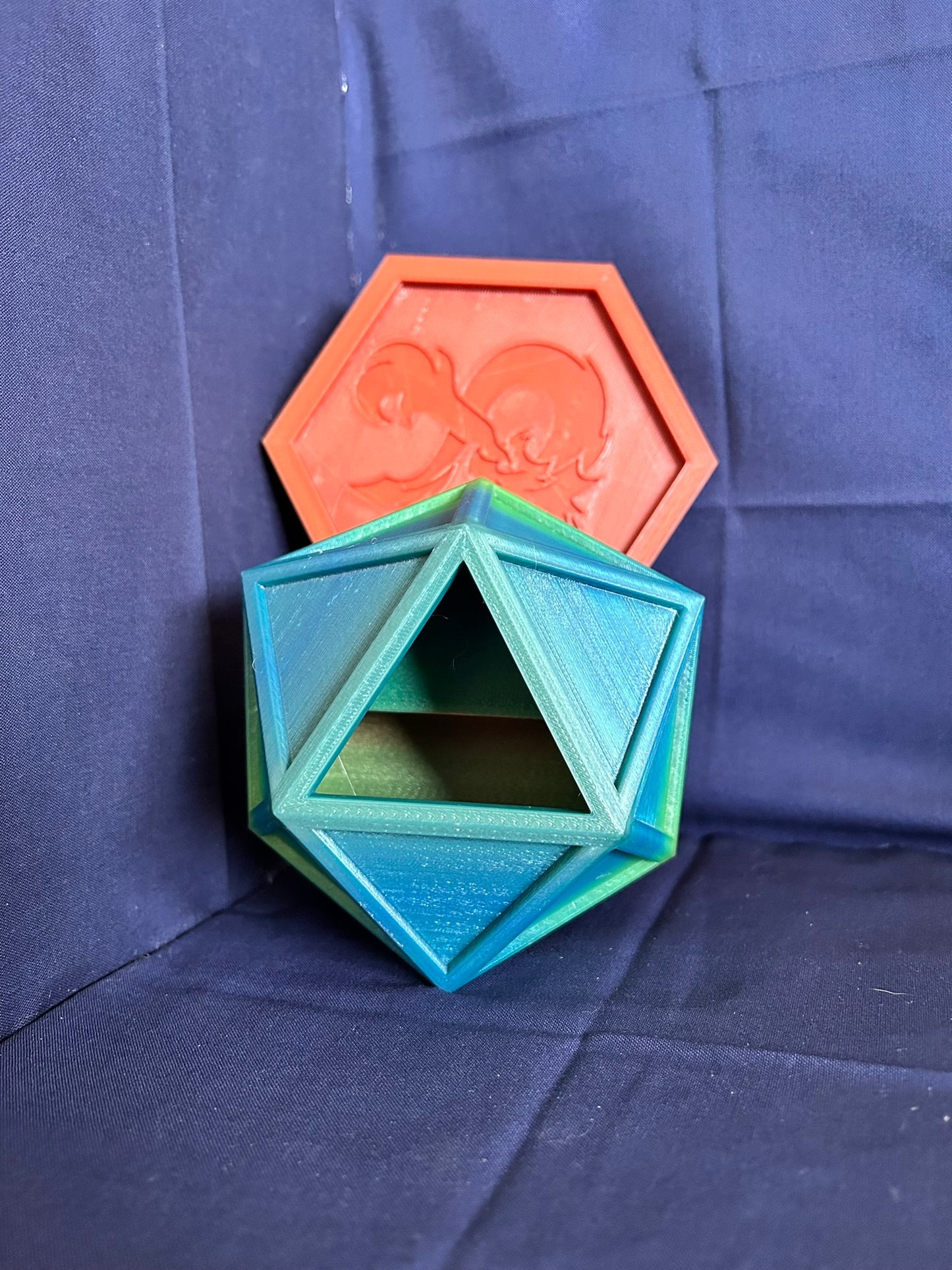 DnD D20 Dice Tower Rainbow