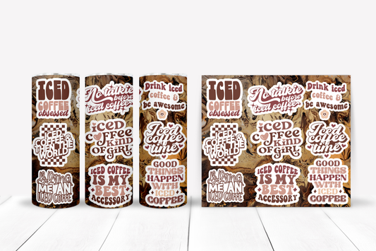 Ice Ice Coffee 20 oz. Skinny Tumbler