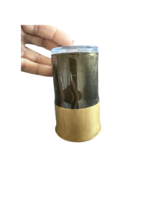 3 oz. Black & Gold Shotgun Shell Tumbler