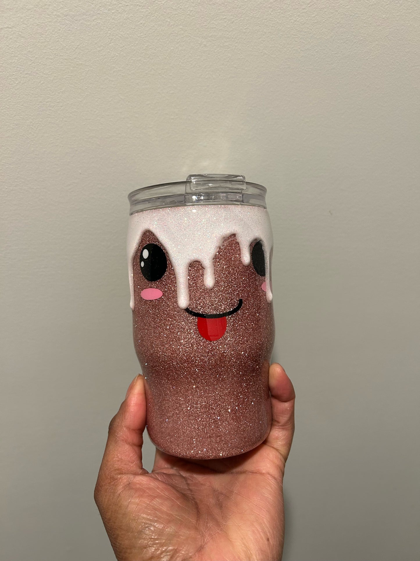Cute Face Frosting Dripping 14 oz. Kid Tumbler