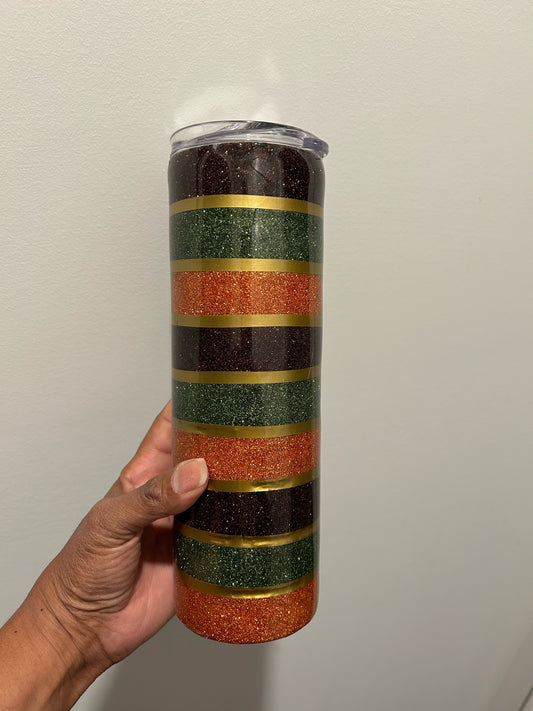 Fall Vibe Stripes 30 oz. Skinny Tumbler
