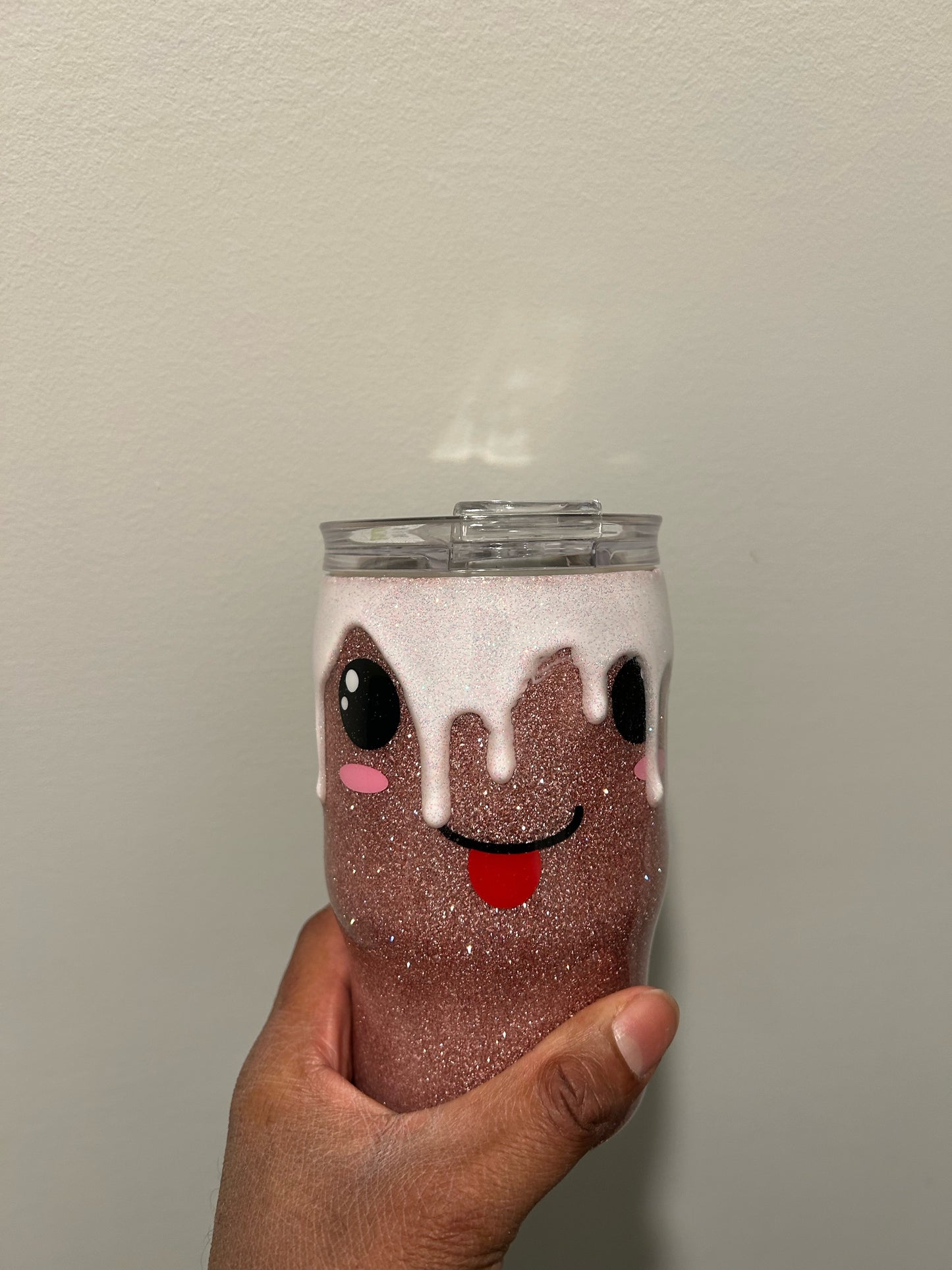 Cute Face Frosting Dripping 14 oz. Kid Tumbler