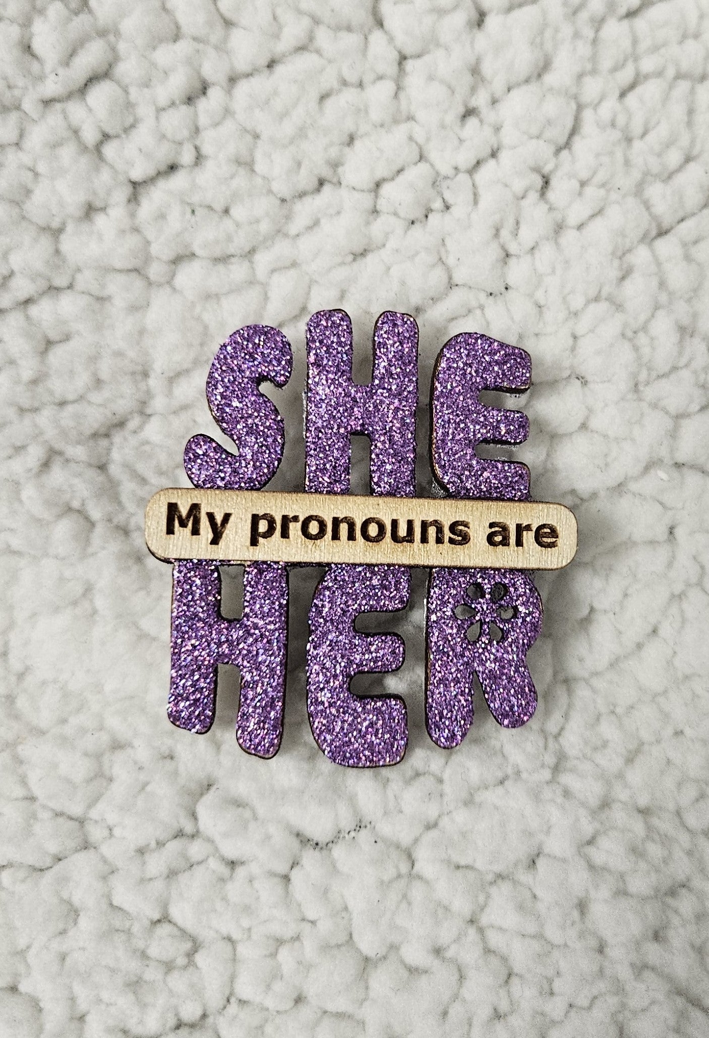 She/Her Pronoun Lapel Pins