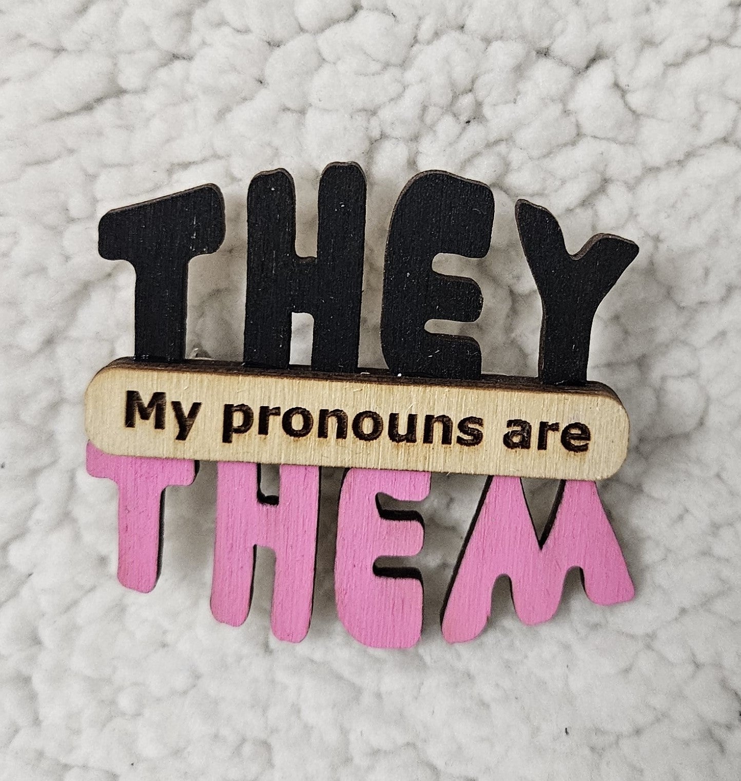 They/Them Pronoun Lapel Pins
