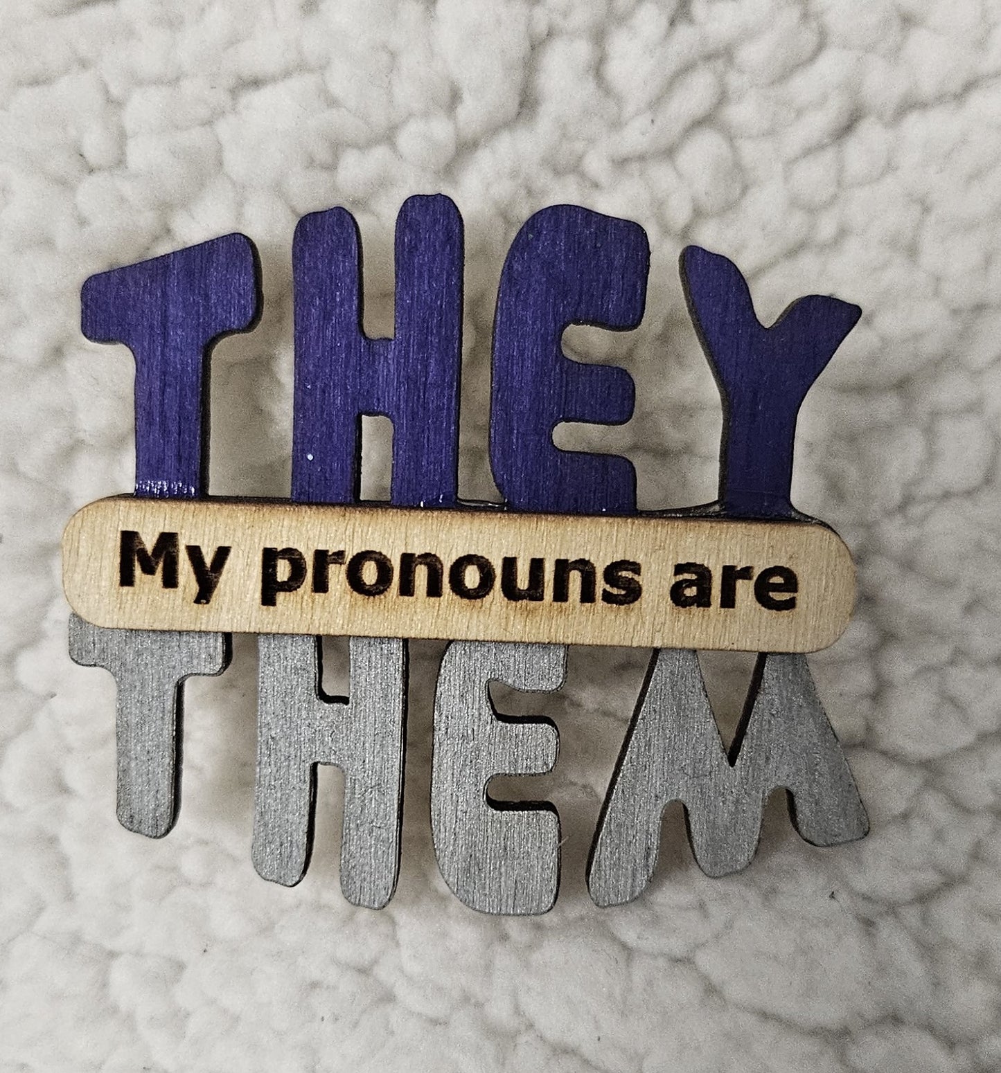 They/Them Pronoun Lapel Pins