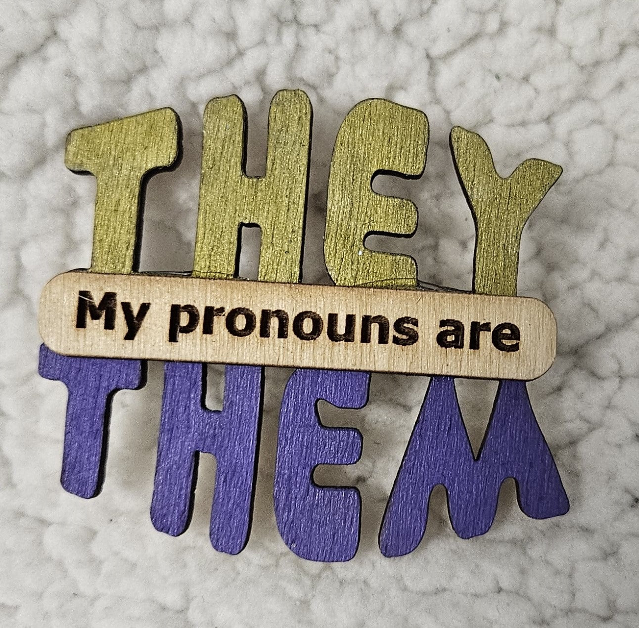 They/Them Pronoun Lapel Pins